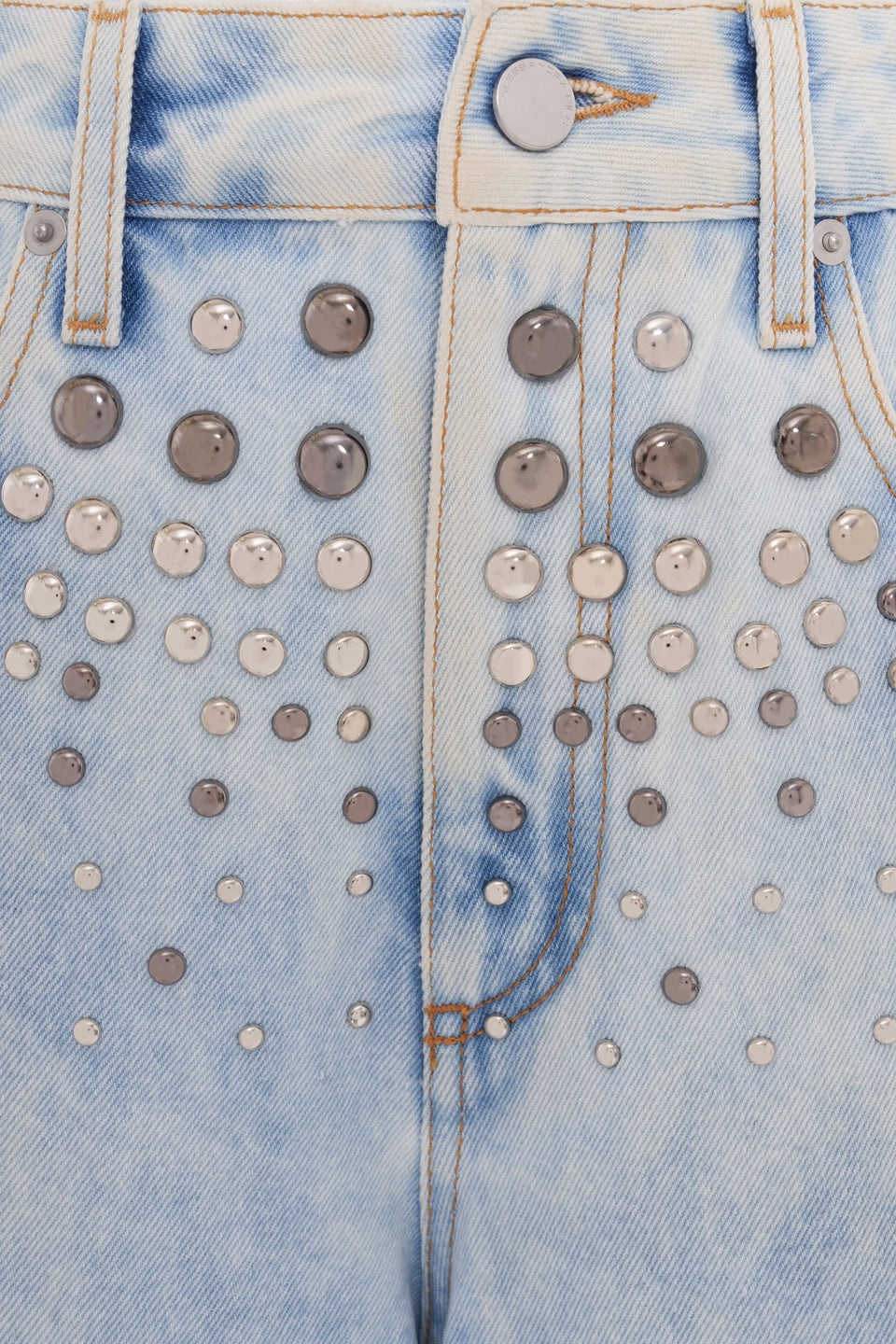 DENIM BERMUDA WITH STUDS - 3