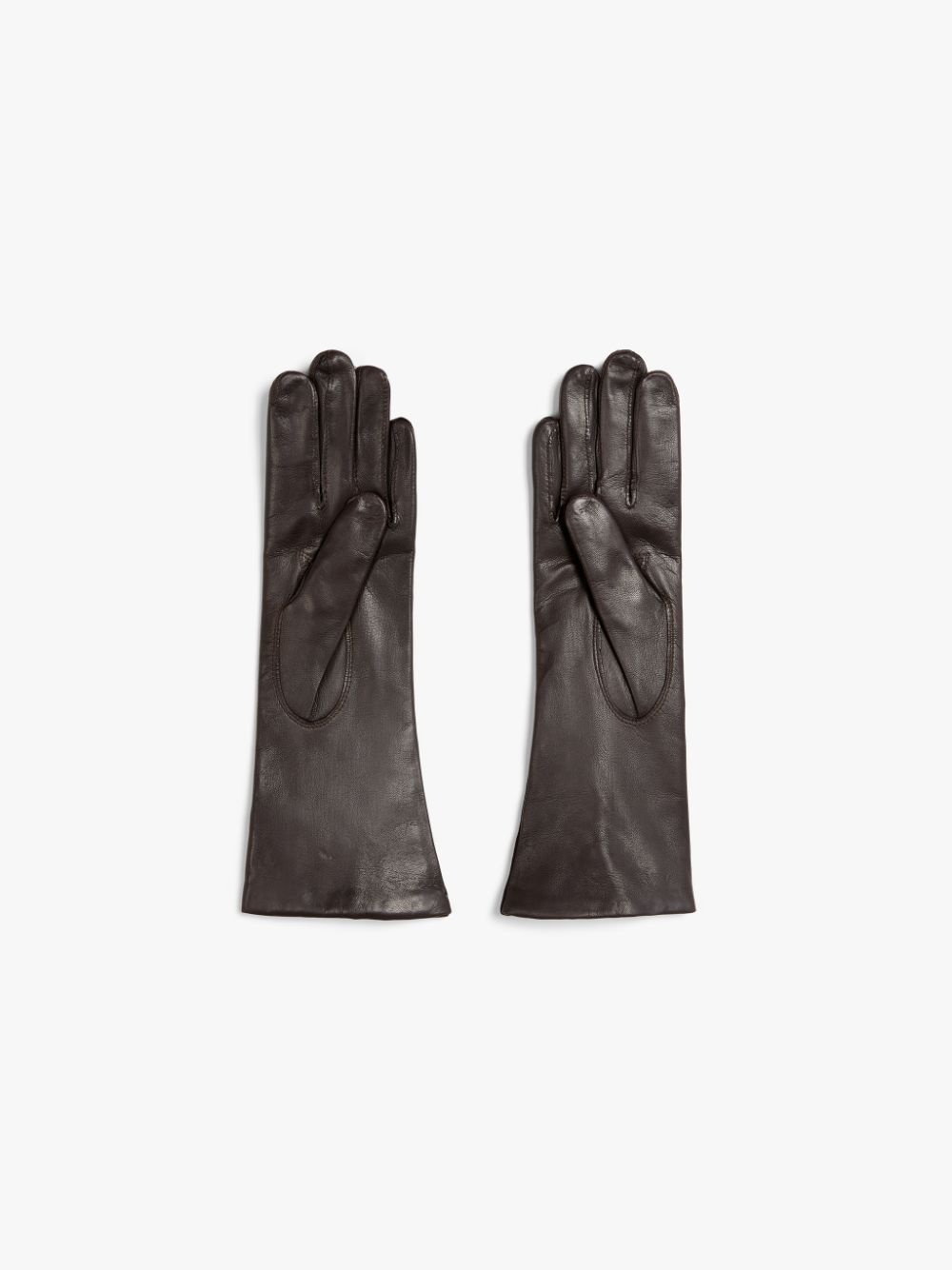 MOCHA HAIRSHEEP LEATHER CASHMERE LINED GLOVES - 3