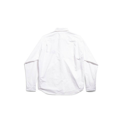 BALENCIAGA Men's Loop Sports Icon Large Fit Shirt  in White outlook