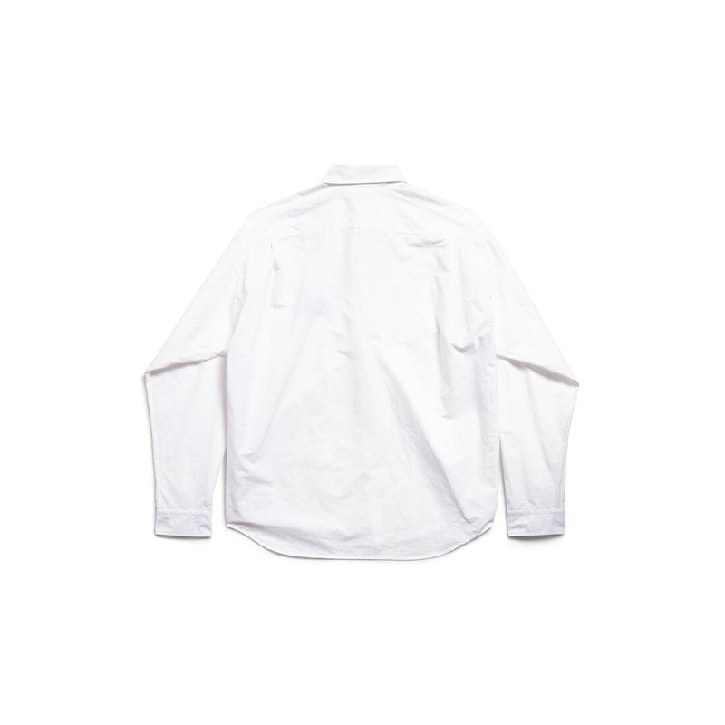 BALENCIAGA Men's Loop Sports Icon Large Fit Shirt  in White outlook