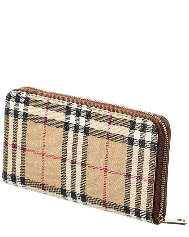 Burberry Burberry Check E-Canvas Zip Around Wallet outlook
