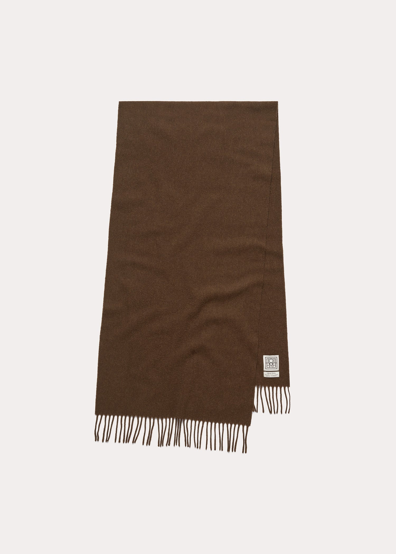 Classic wool scarf washed brown - 6