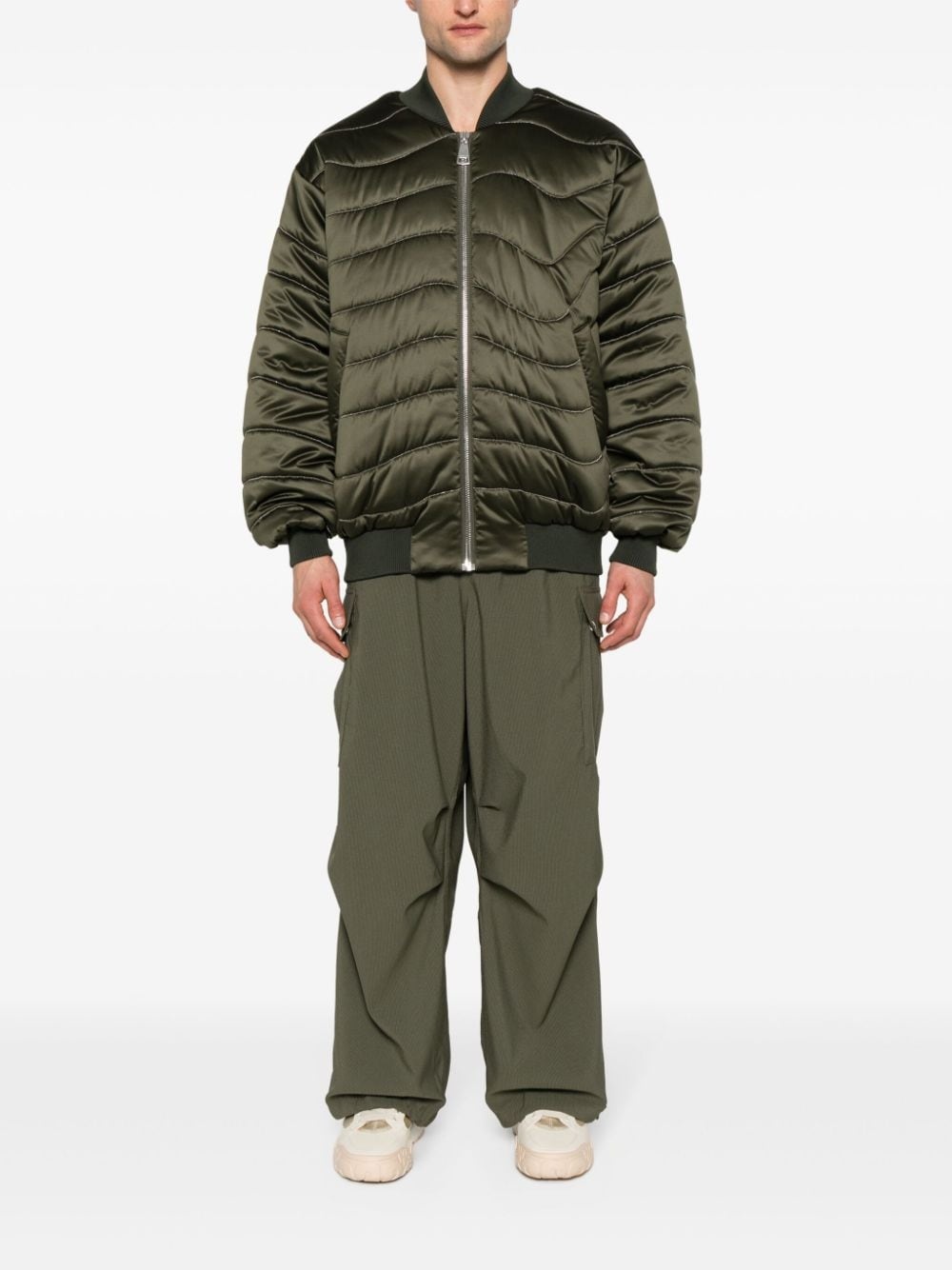 wave chain padded jacket - 2