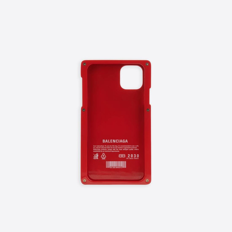 BALENCIAGA Men's Gamer Phone Case in Red outlook