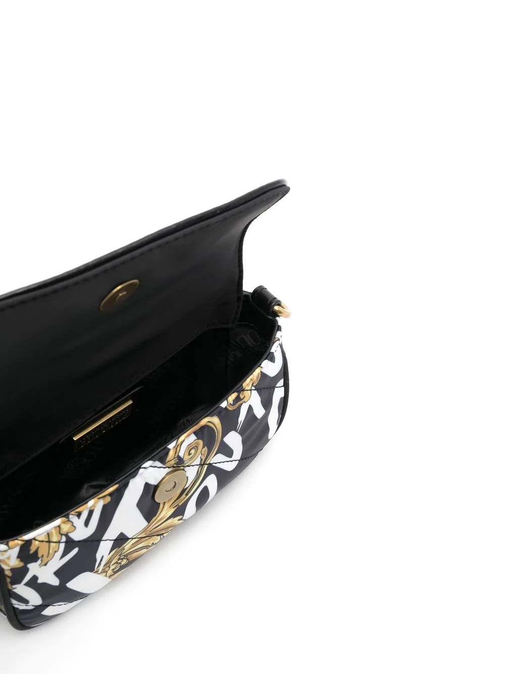 baroque-print shoulder bag - 6