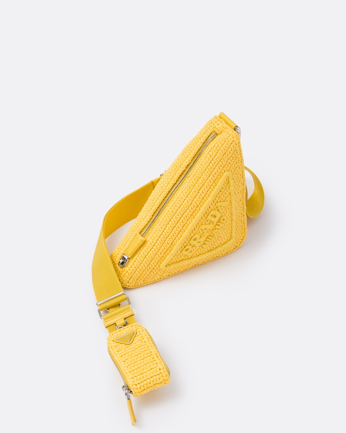 Raffia Prada Triangle bag - 3