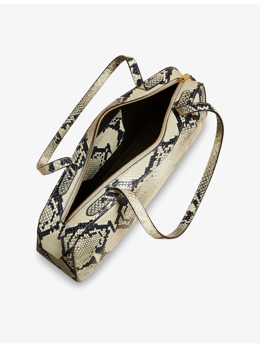 Simona Snakeskin-Effect Leather Shoulder Bag - 4