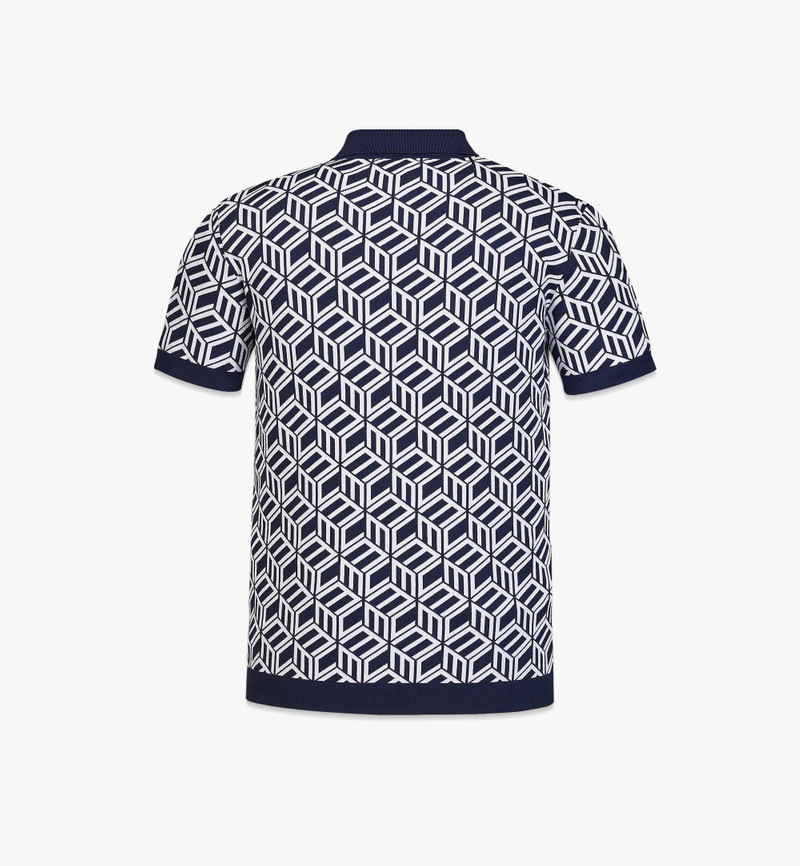 Men’s Cubic Monogram Knit Polo 3