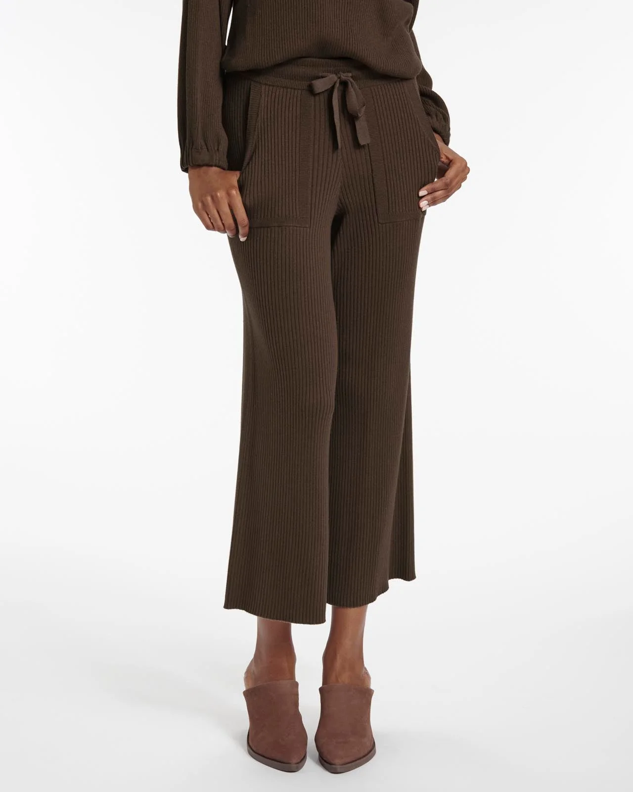 Georgie Cashblend Rib Pant - 1