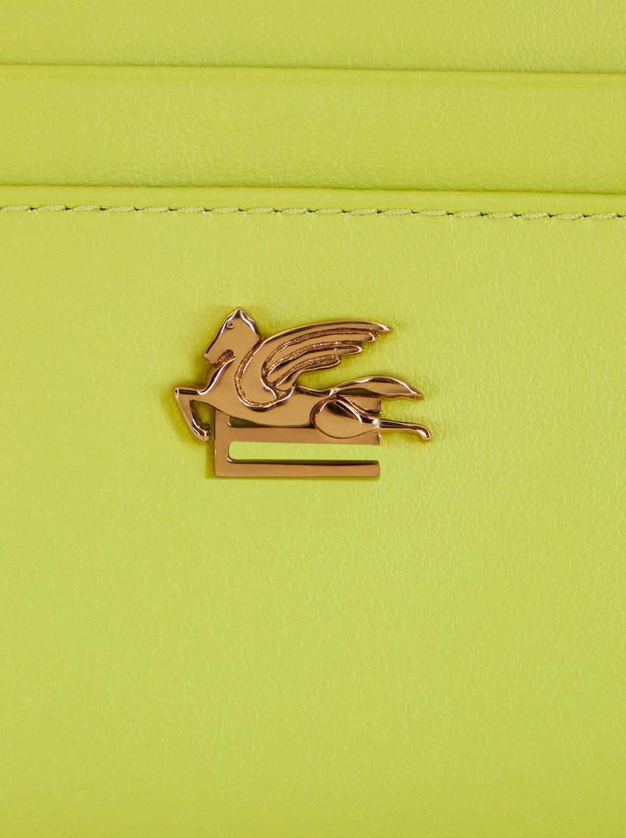 LEATHER CREDIT CARD HOLDER WITH PEGASO - 3