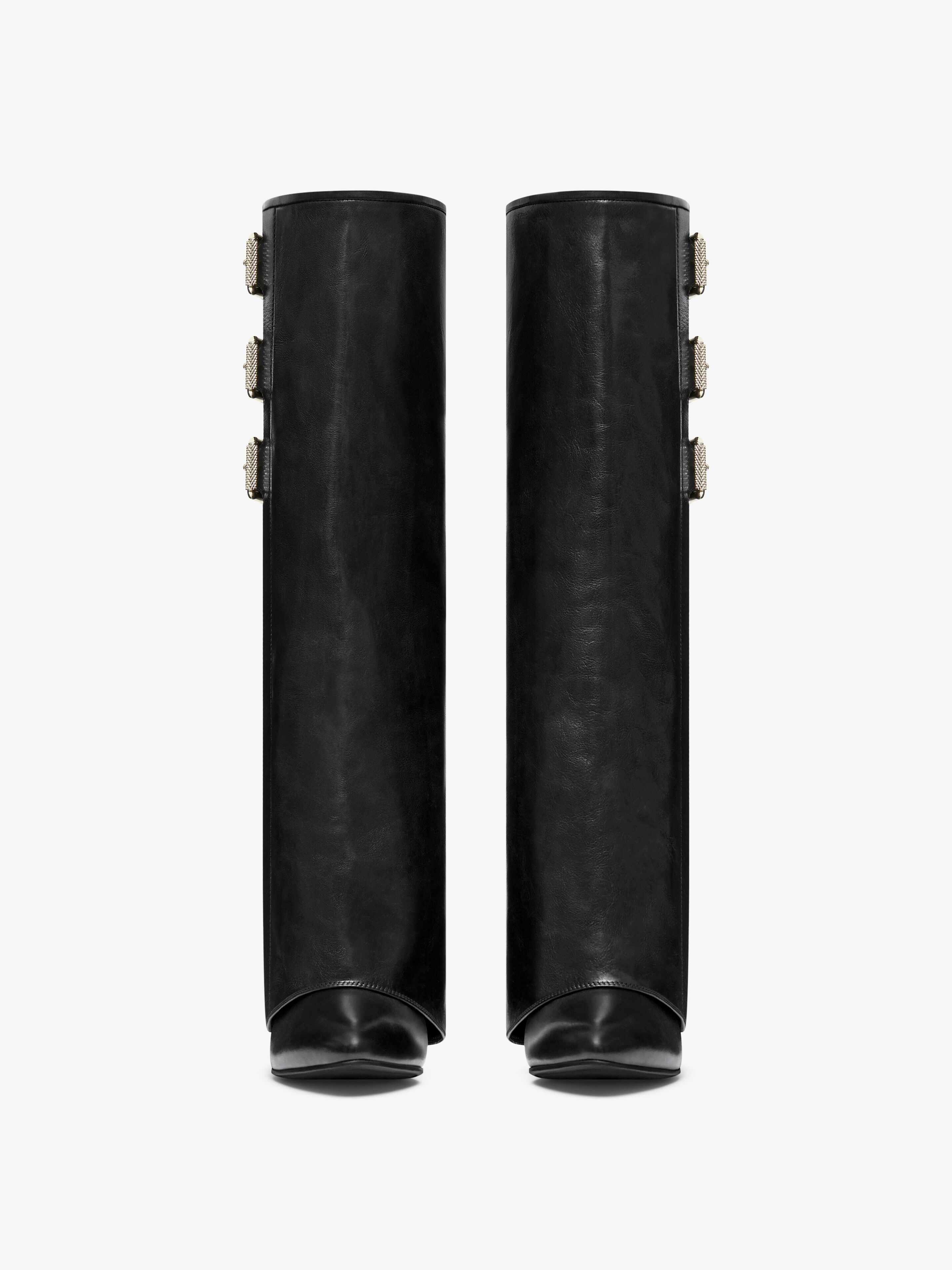 SHARK LOCK BUCKLES BOOTS IN LEATHER - 3