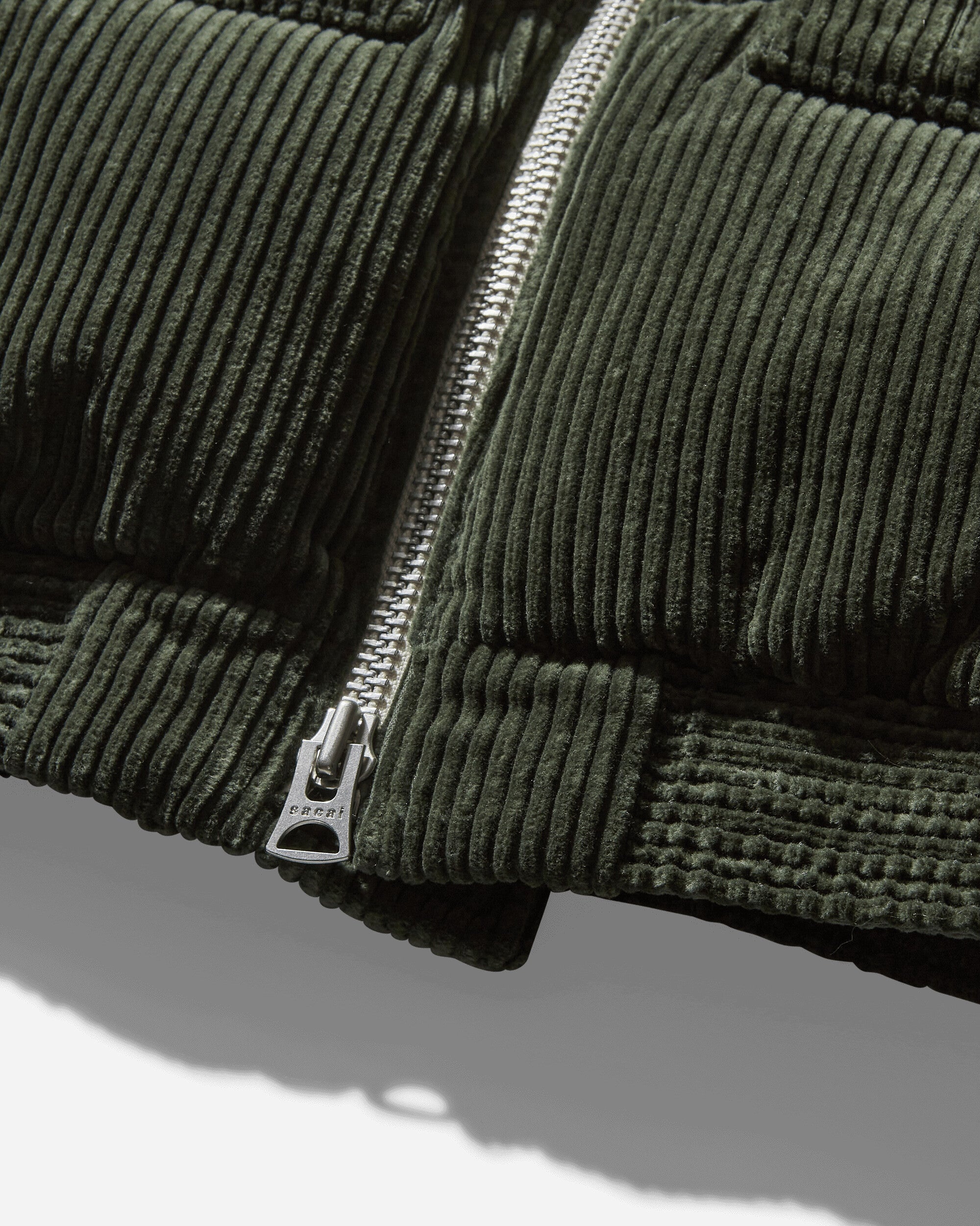Gonz Multi Patch Corduroy Padded Vest Khaki - 4