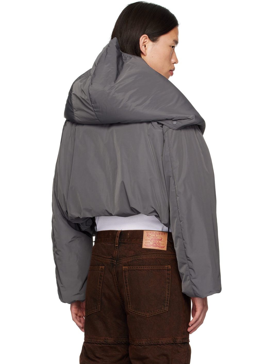 Gray Snap Off Jacket - 3