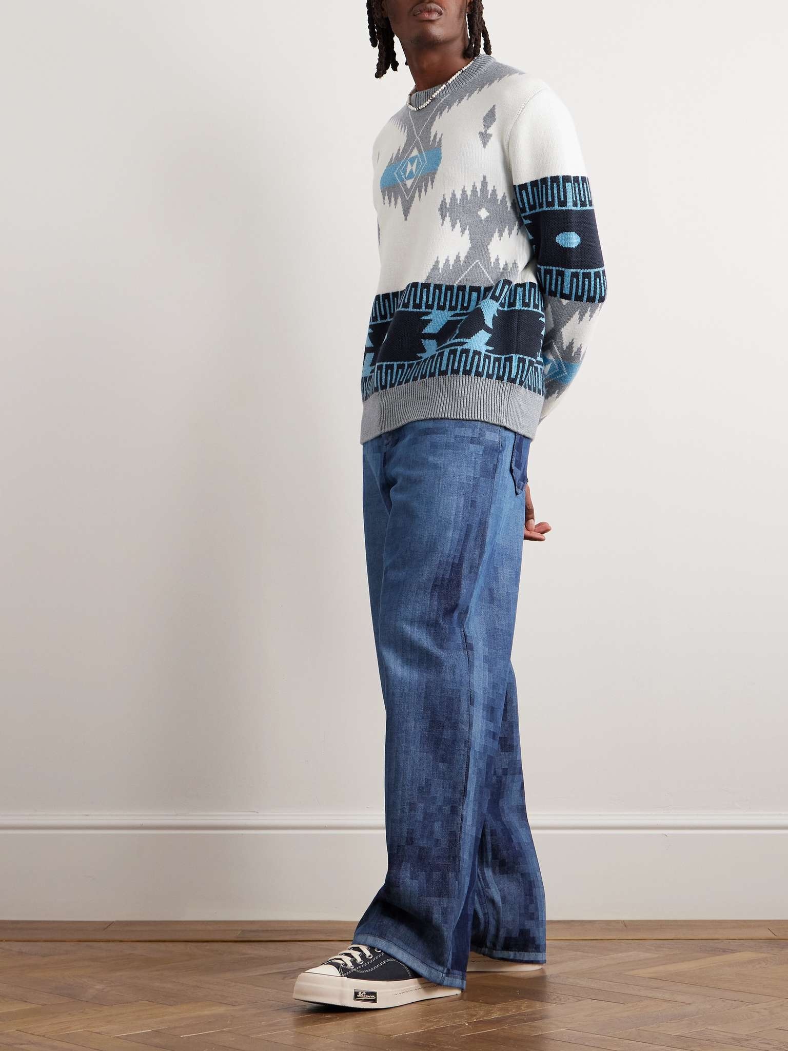 【日本入手困難】KURT JEANS IN DESTROYED BLUE MARBLE DENIM CELINE kurt jeans in destroyed westside wash denim | celine