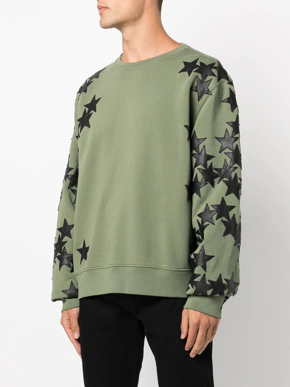 star-patch long-sleeve sweatshirt - 3