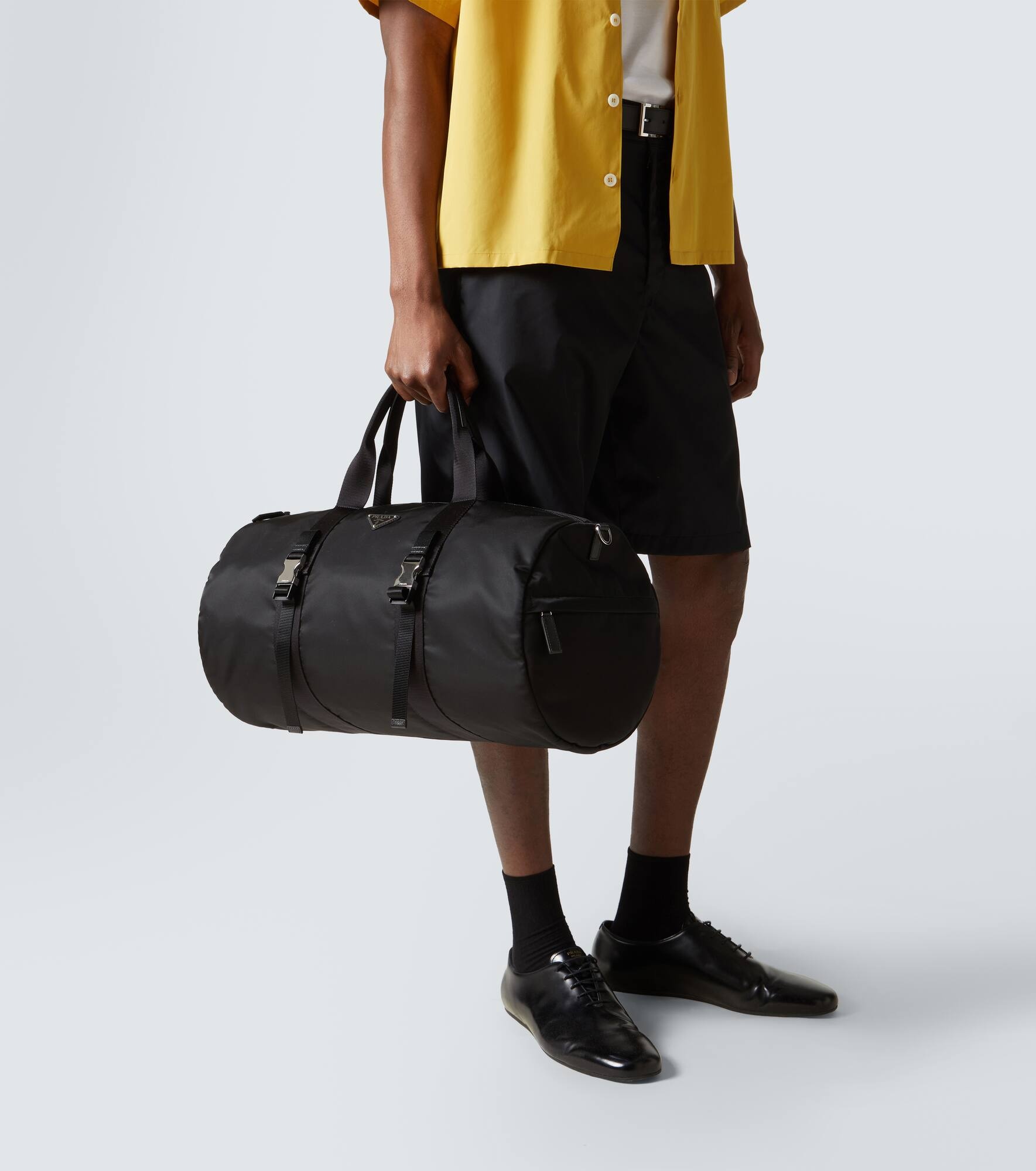 Re-Nylon leather-trimmed duffel bag - 2