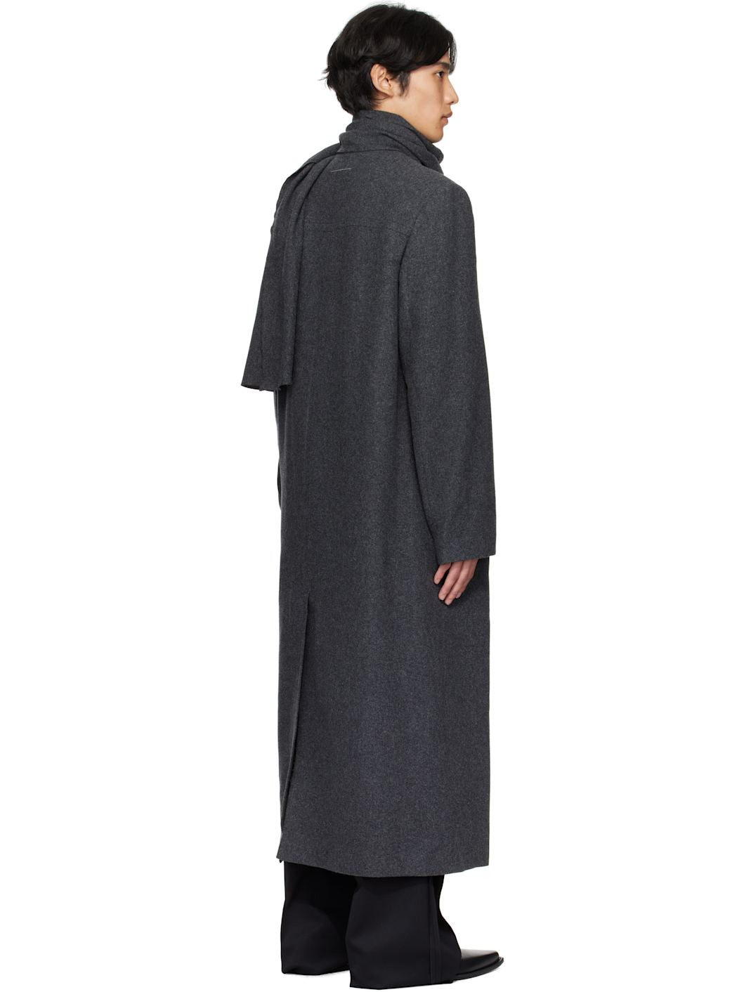 Gray Felted Coat - 3