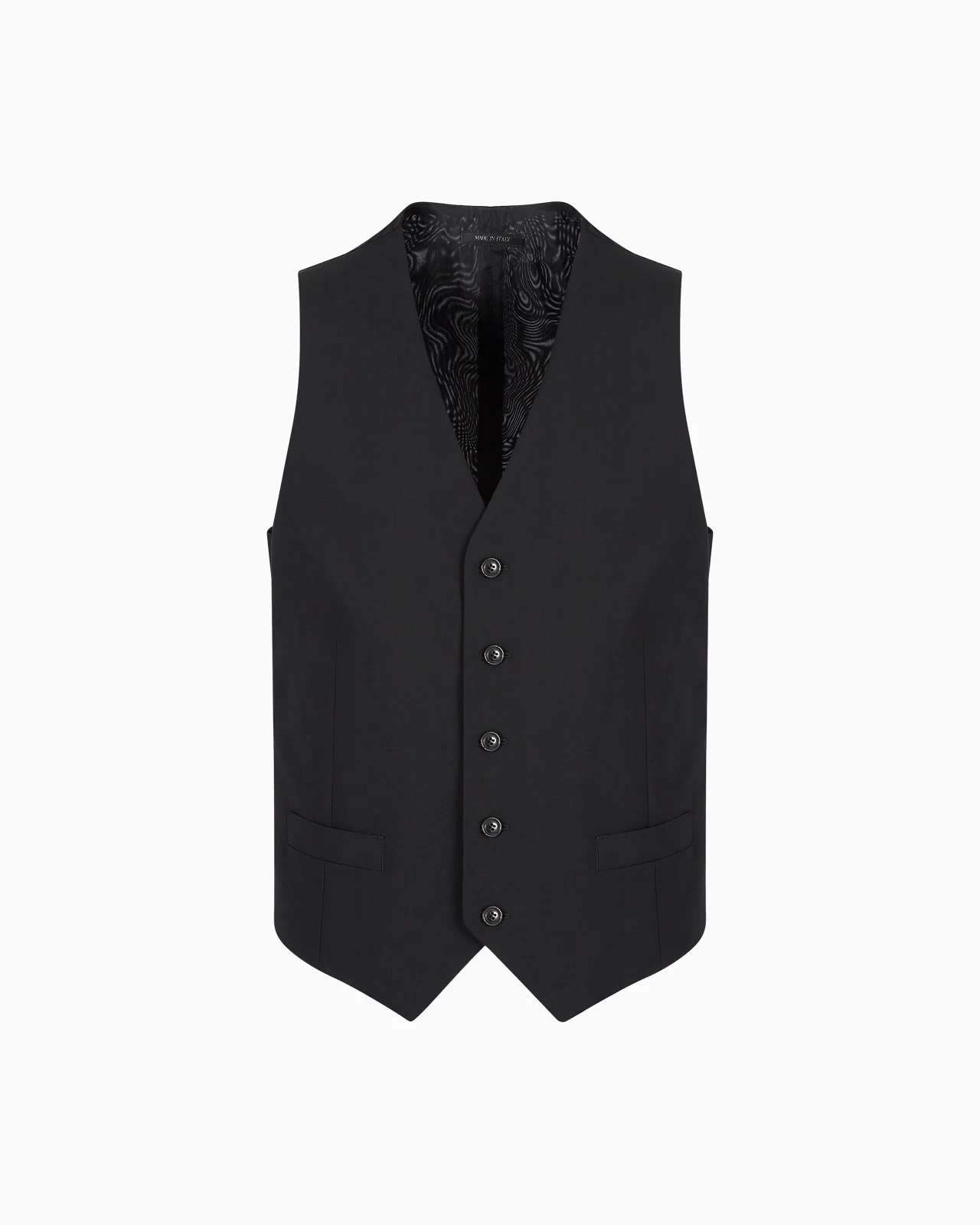 Single-breasted waistcoat in virgin wool - 1