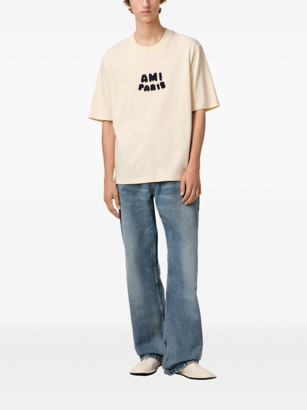 Ami Paris-patch T-shirt - 3