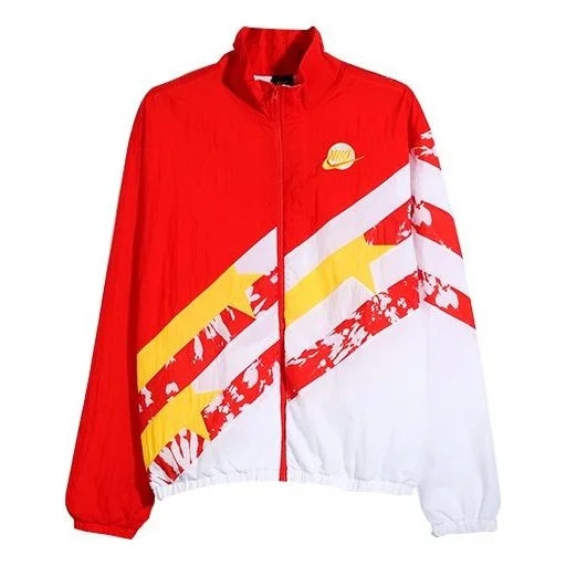 Nike AS Men's NK THROWBACK JKT Jacket WVN University Red CK6622-658 - 1
