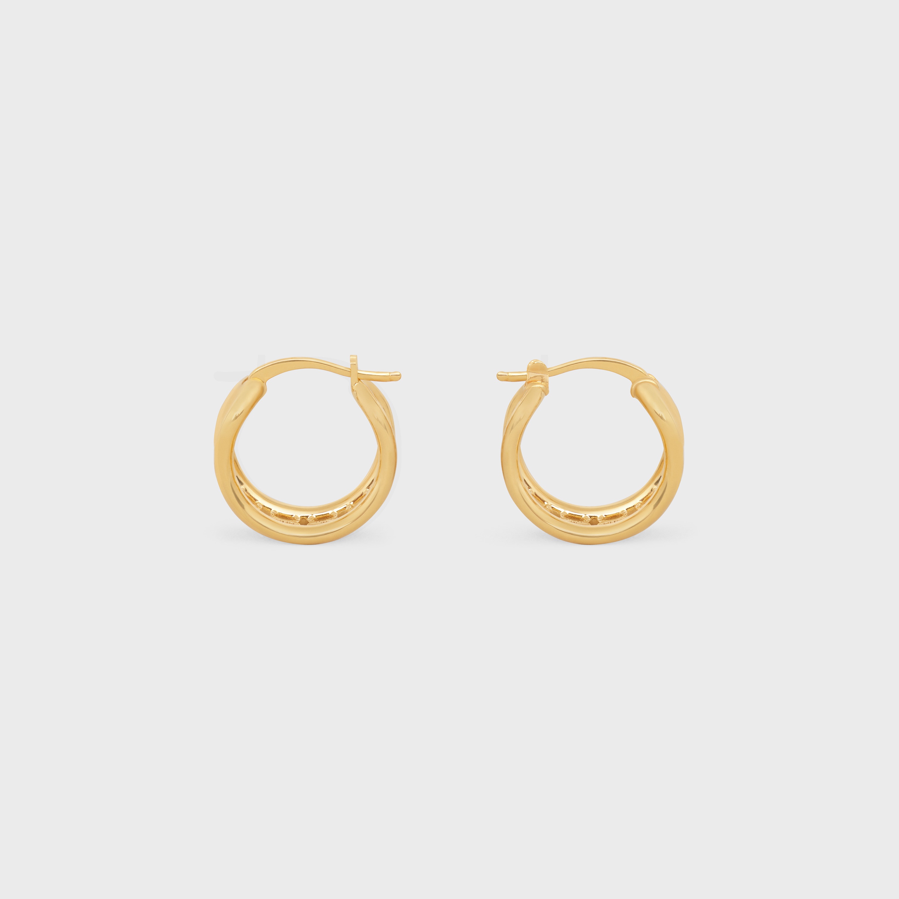 Maillon Triomphe Multi Hoops in Brass with Gold Finish - 1