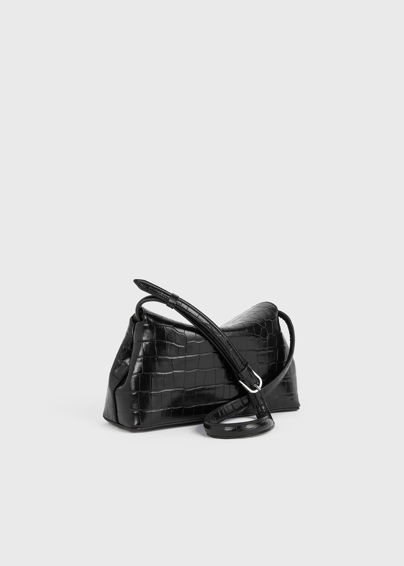 T-Lock clutch black croco 6