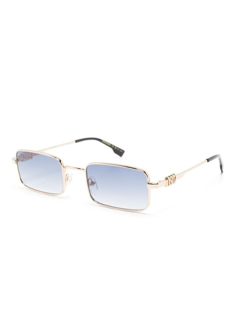 DSQUARED2 engrave-logo rectangle-frame sunglasses outlook