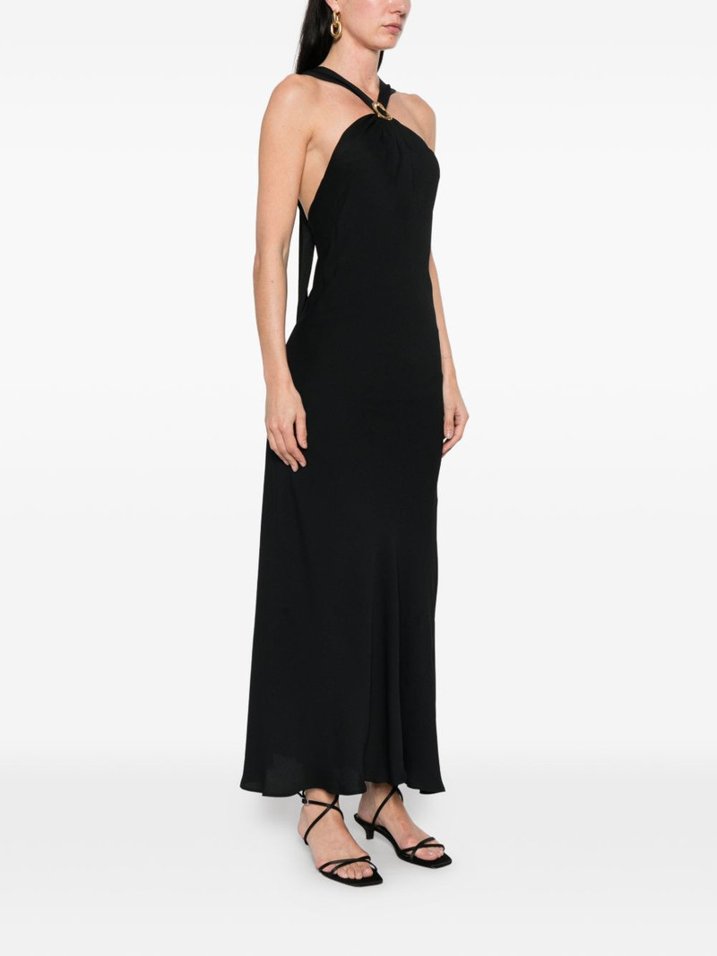 ring halterneck maxi dress 3
