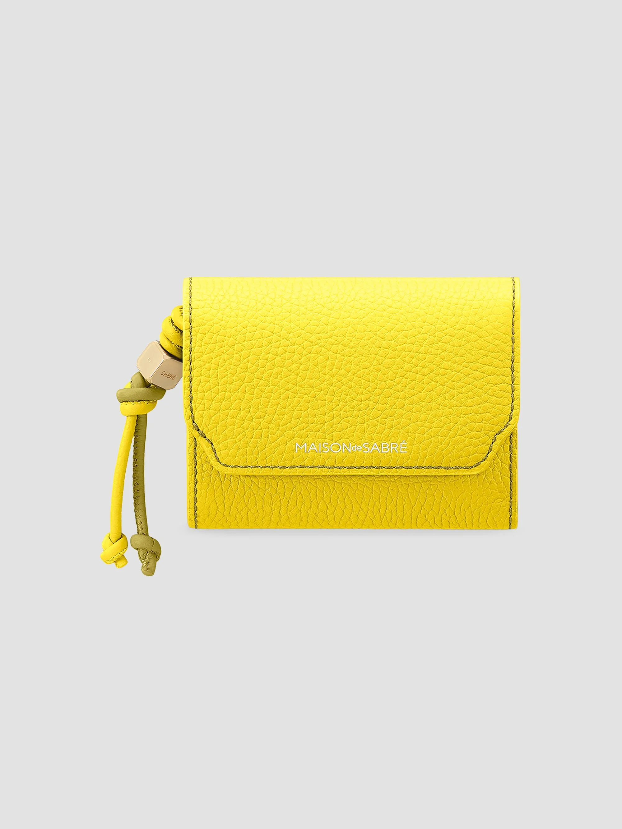 Women's Leather Trifold Wallet - Daisy Martini - 1