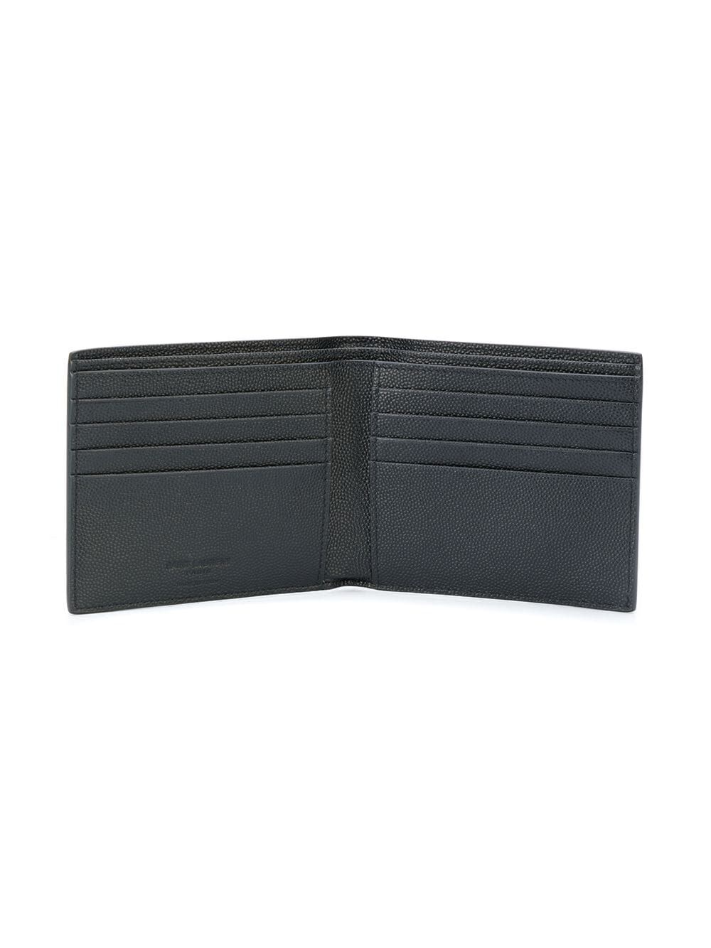 Saint laurent paris east/west wallet in textured leather - 3