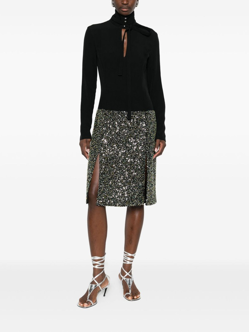 rabanne embellished self-tie dress outlook