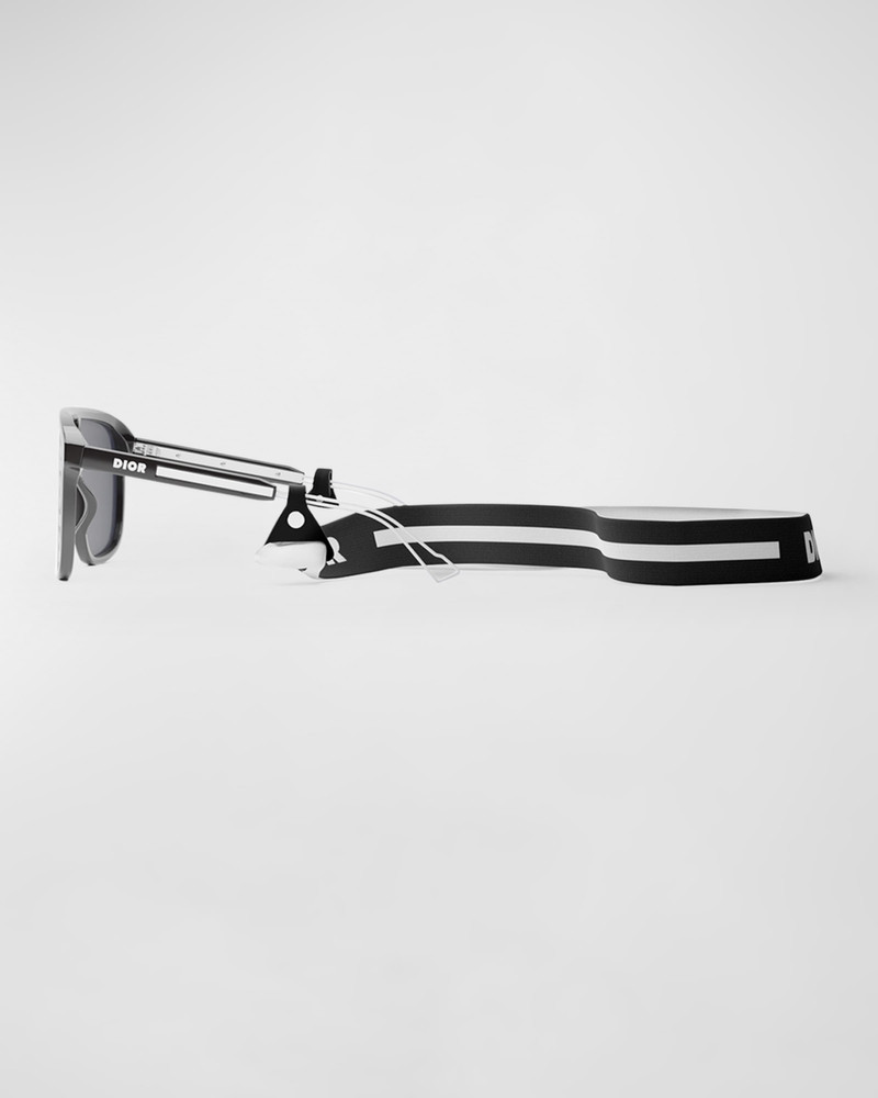 Men's Diorfast Shield Sunglasses with Head Strap 4