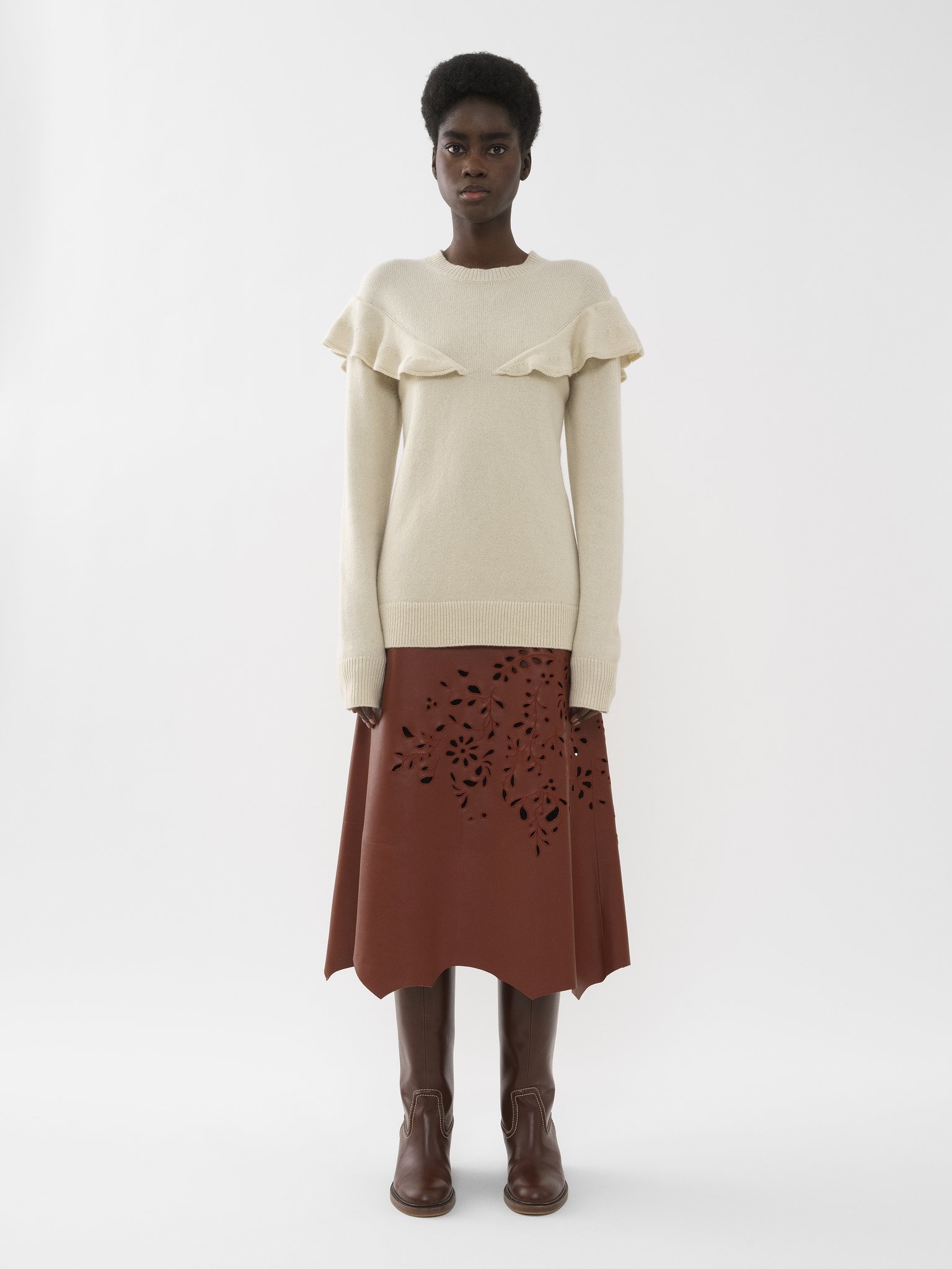 RUFFLED SWEATER - 3