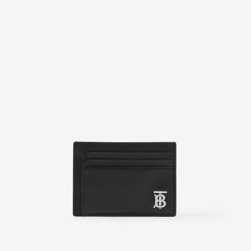 Grainy Leather TB Money Clip Card Case 1
