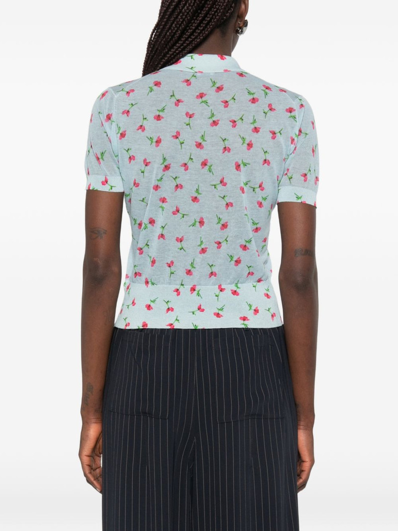 floral polo top 4