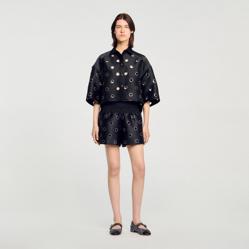 Sandro SHIRT WITH RHINESTONES outlook