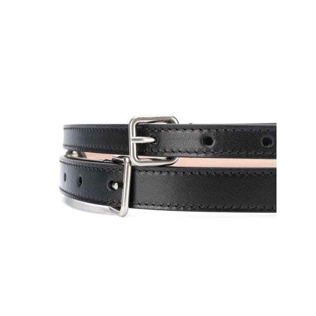Black belt with double buckle - 2