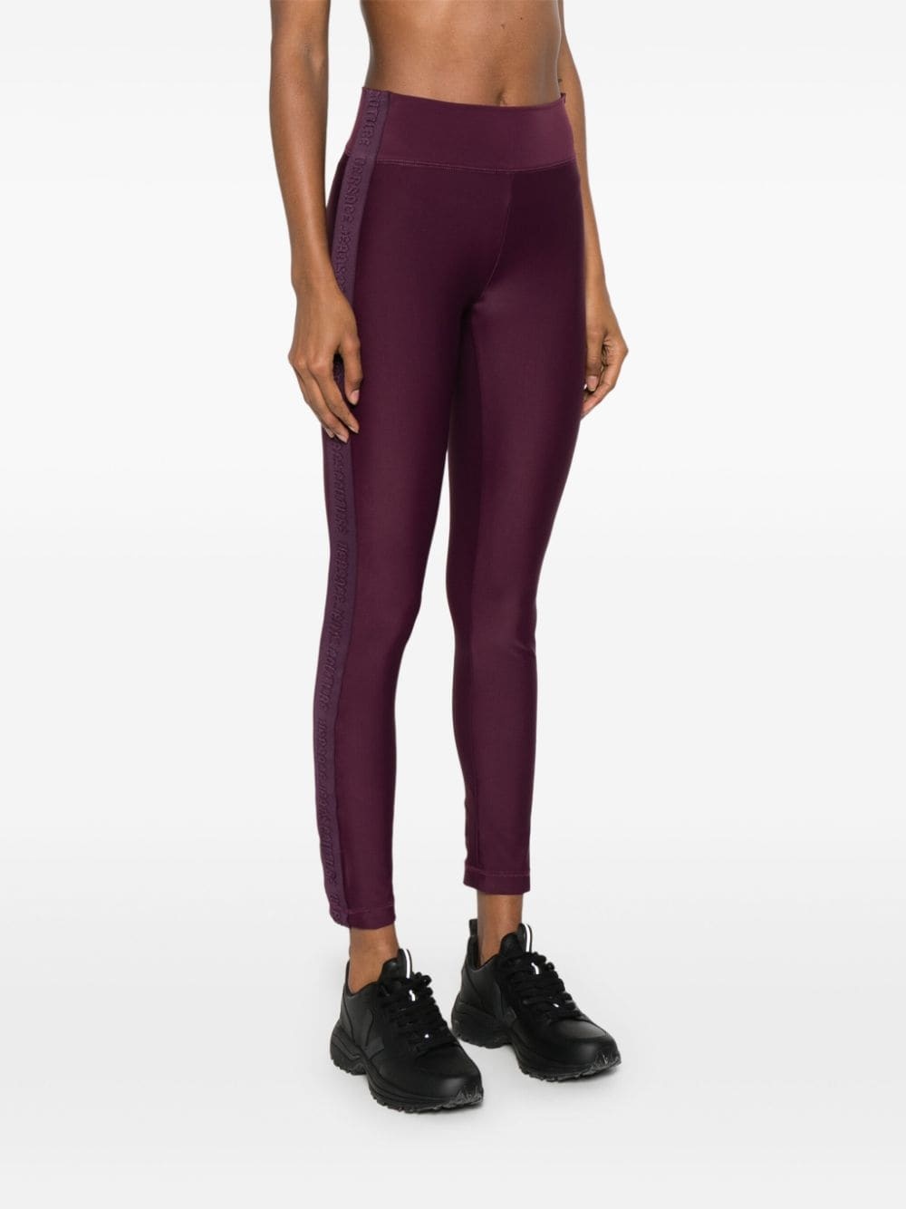 logo-tape leggings - 3