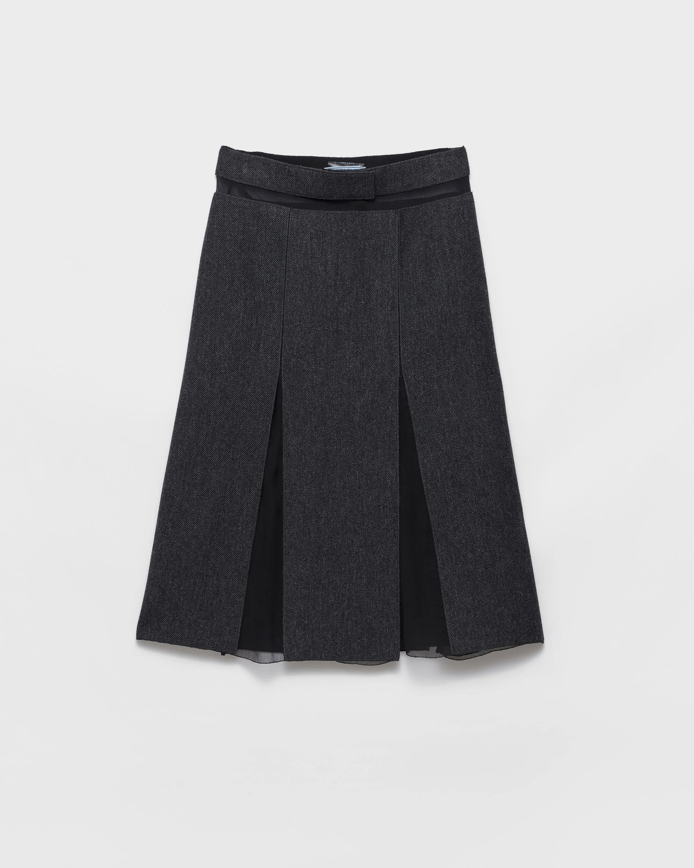 Double wool midi-skirt - 1