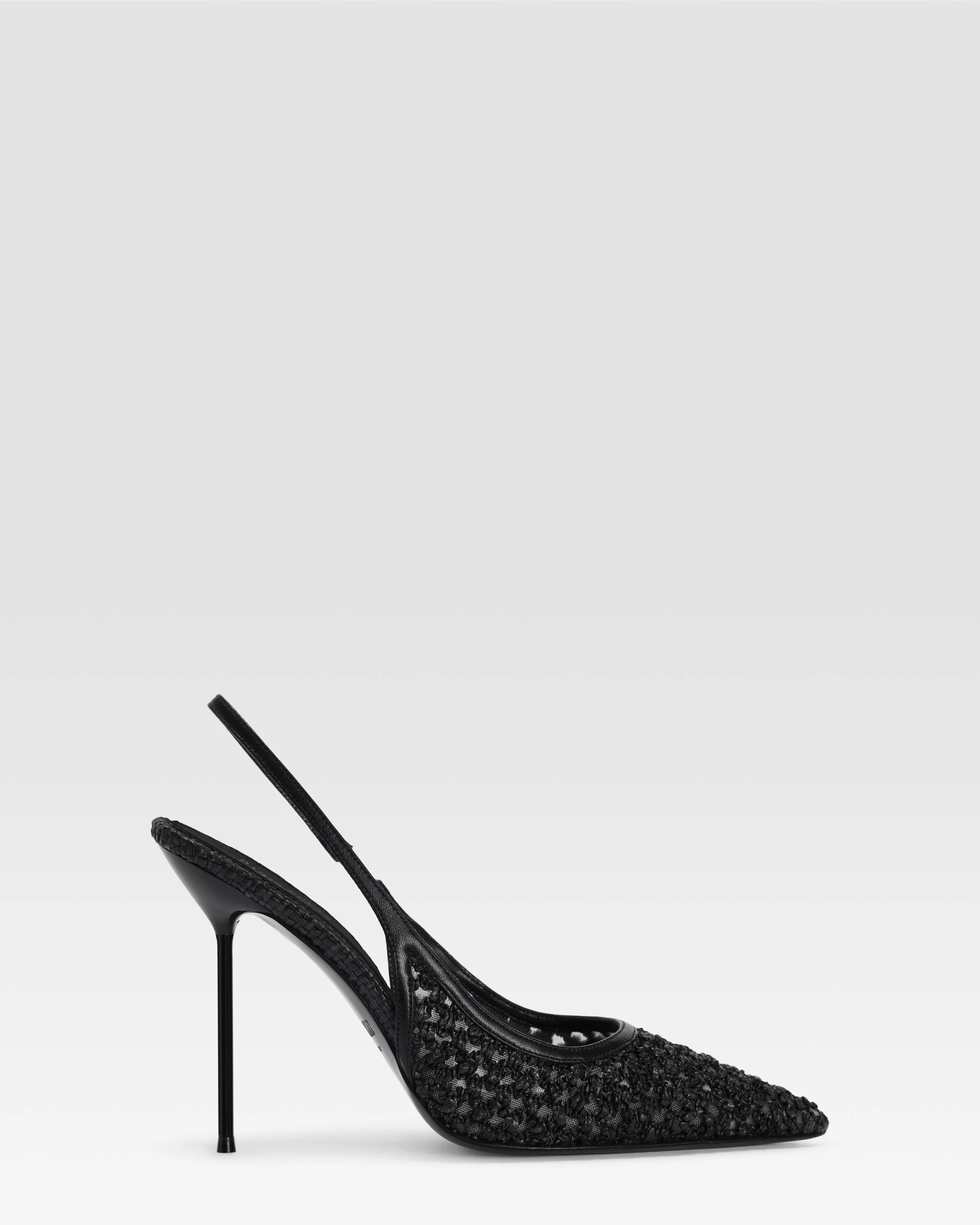 SLINGBACK IN WOVEN RAFFIA - 1