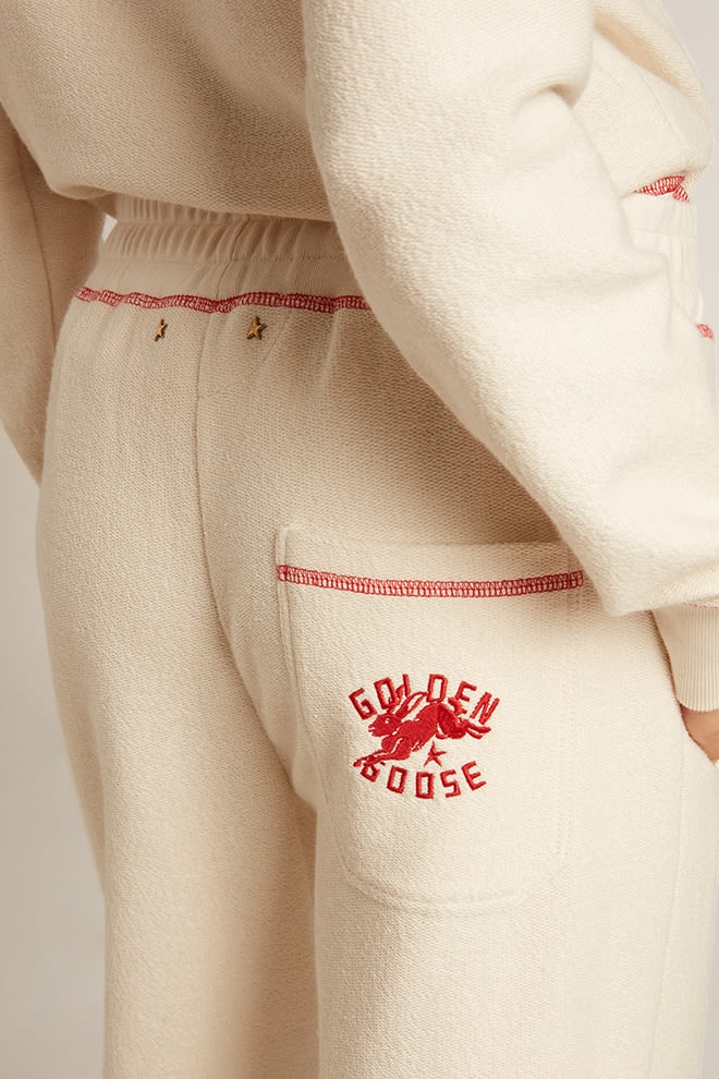 Women’s heritage white joggers with CNY logo - 5