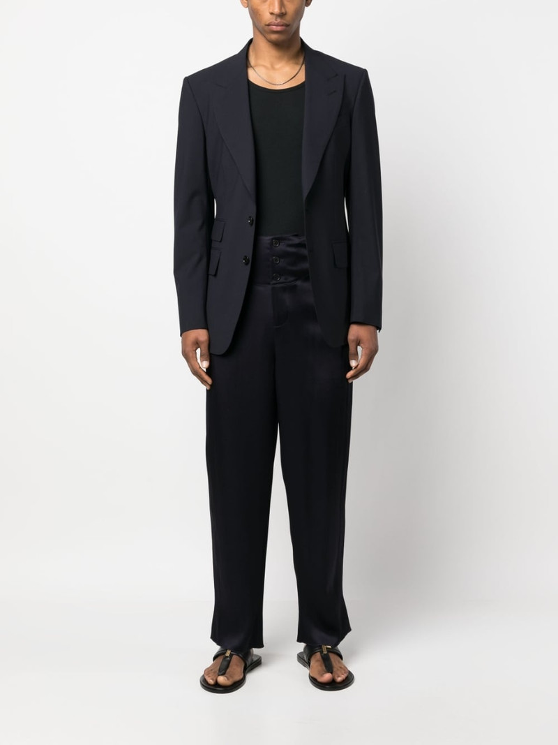 SAINT LAURENT silk tailored trousers outlook