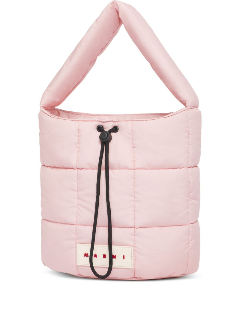padded quilted bucket bag 1