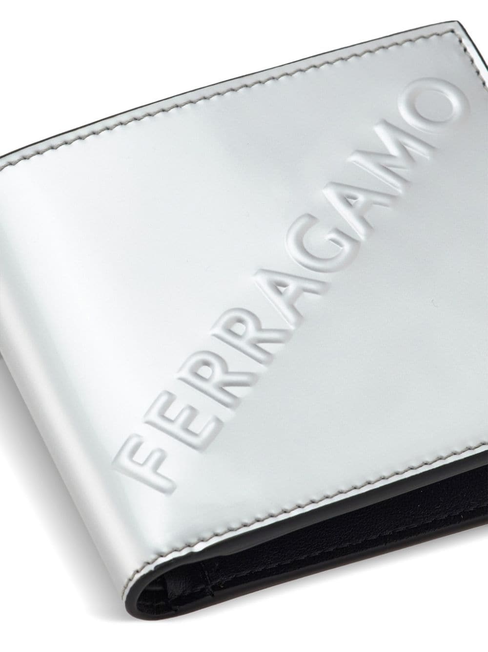 logo-embossed leather wallet - 4