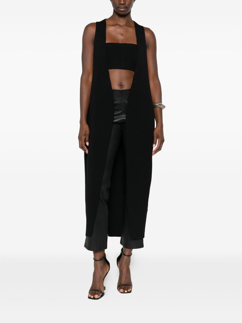 Rick Owens fine-ribbed bandeau top outlook