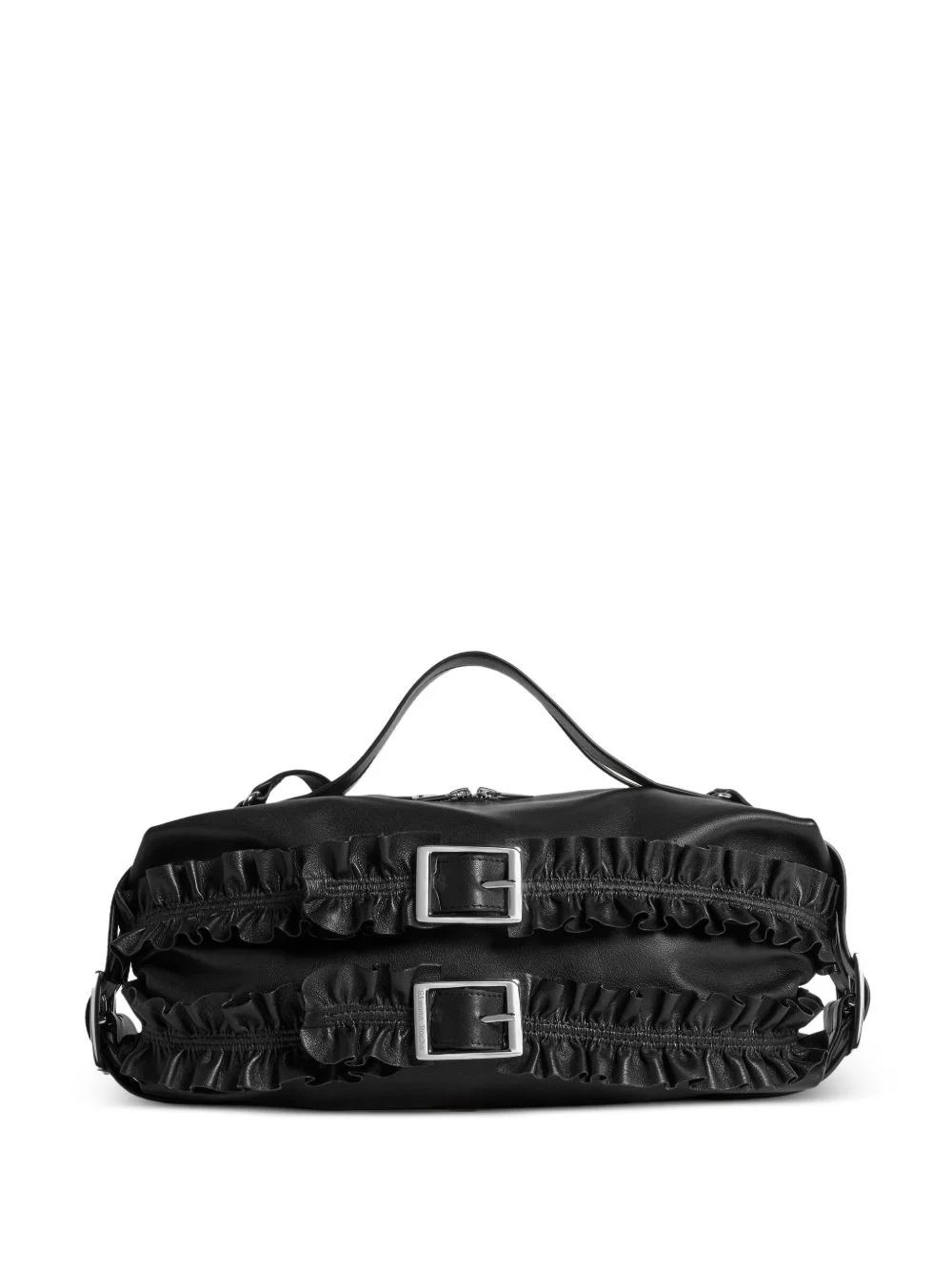 biker leather tote bag - 1