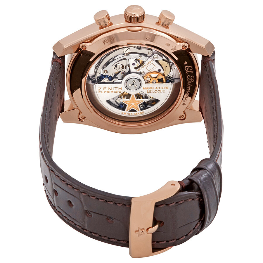 Zenith El Primero 18kt Rose Gold Chronograph Automatic Men's Watch 18.2043.400/69.C494 - 3