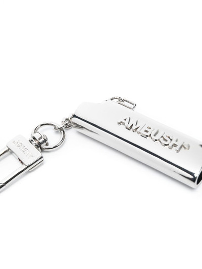 Ambush Lighter Case logo-engraved keyring outlook