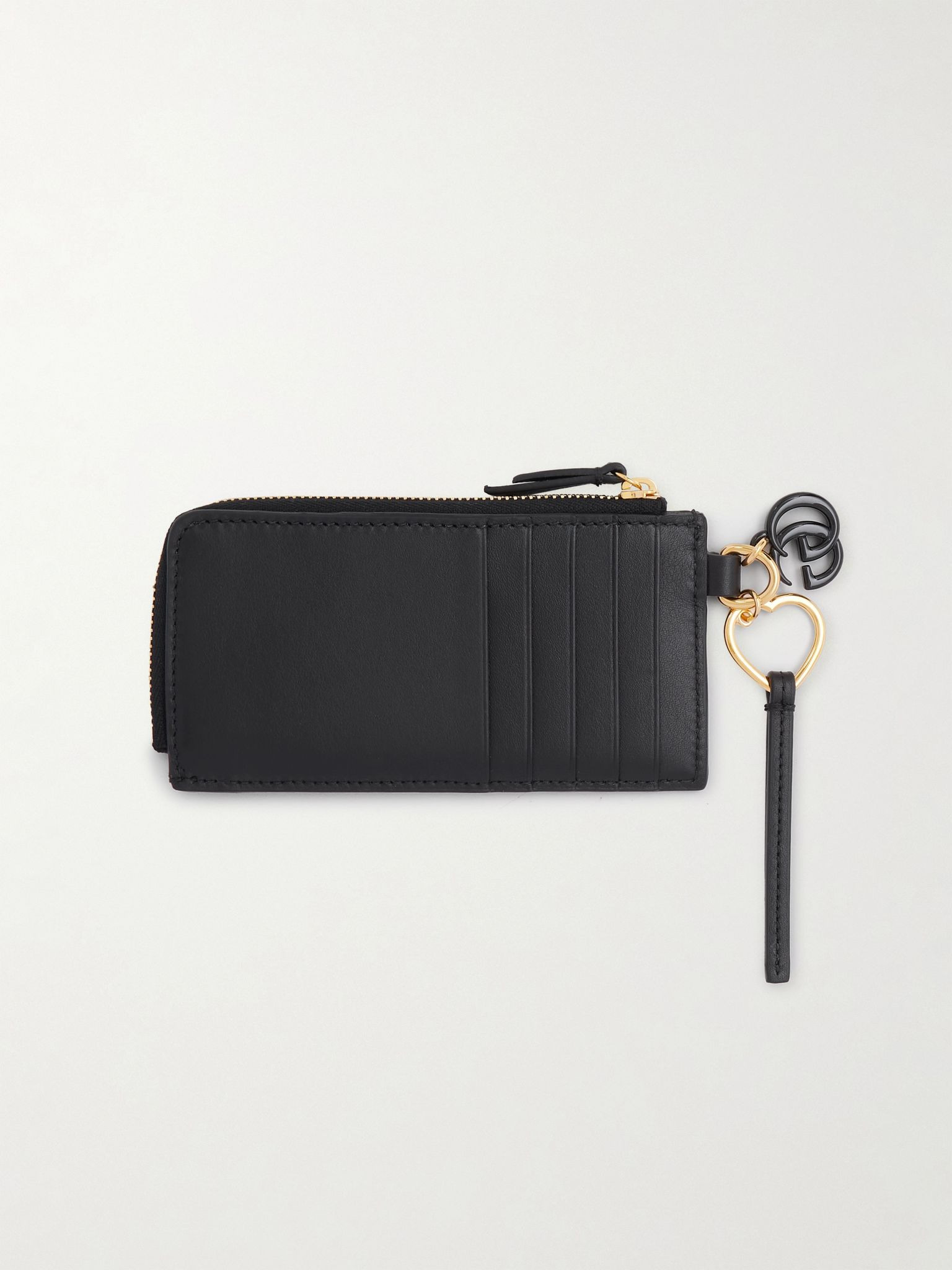 Leather cardholder Black - 3