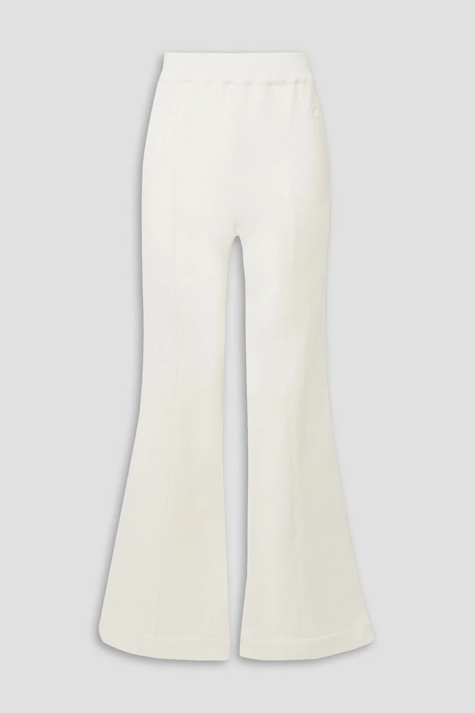 Free To French cotton-blend terry flared pants - 1